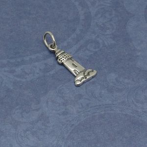 .925 Sterling Silver Lighthouse Pendant